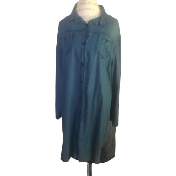 Beautiful Women’s Light Jeans Summer long Dress Size L - Picture 1 of 4